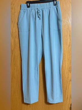 Apana Sky Blue Elastic Waist Jogger Pants